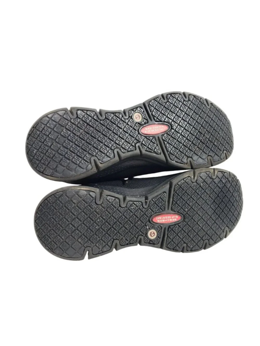 Skechers Mens Size 11 Black Lace-Up Slip-Resistant Work Shoes - Picture 8 of 9